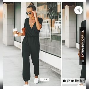 Women's Large Olive Green Jumpsuit